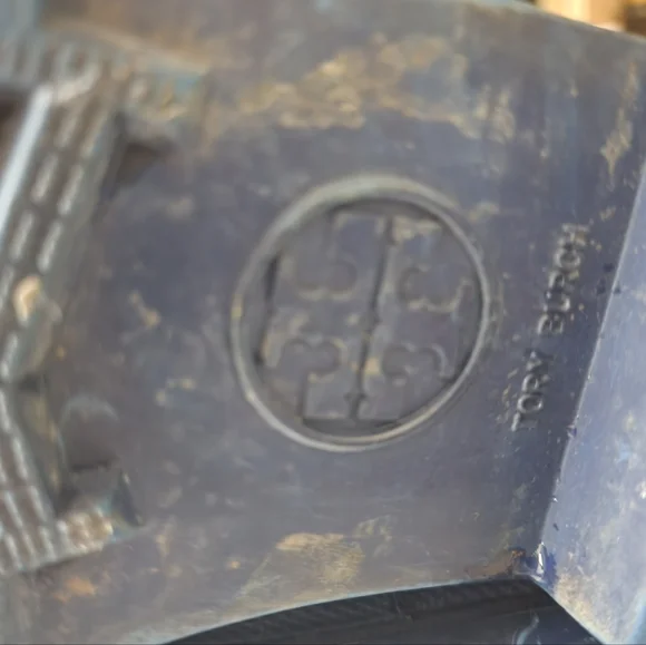 Women’s Tory Burch Logo Rain Boots Wellies Waterproof Knee High Tall Size 8 EUC - Picture 7 of 7